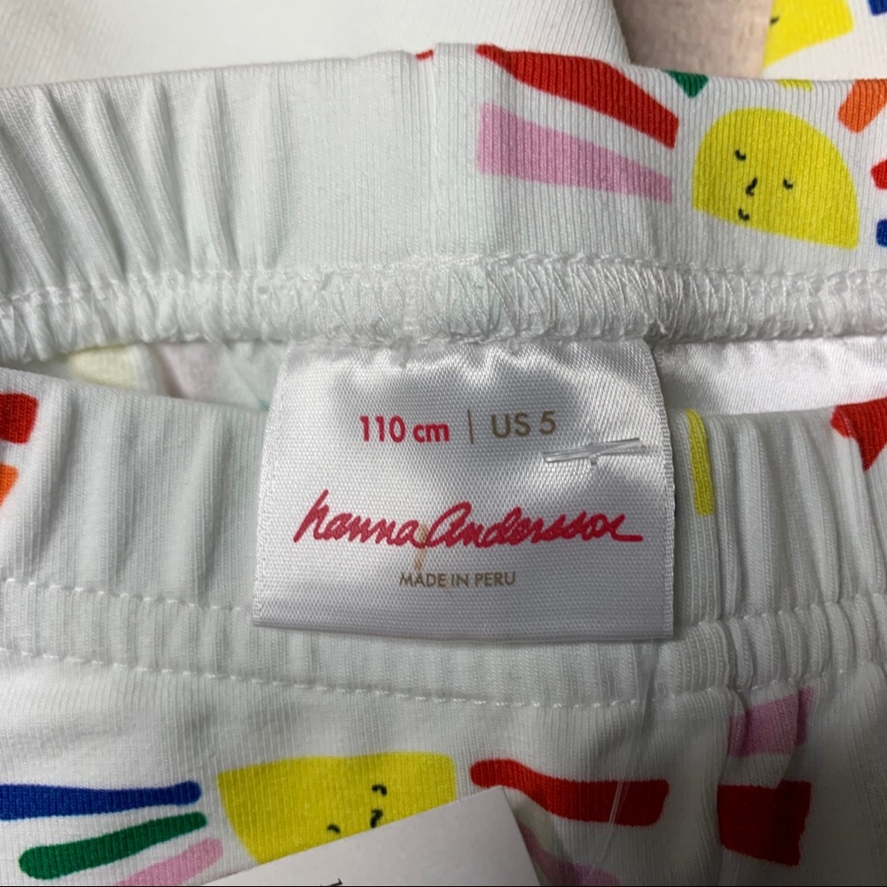 NWT Hanna Andersson rainbow sunshine Leggings 110 - Picture 3 of 3